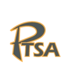 A black and yellow logo for the ptsa.